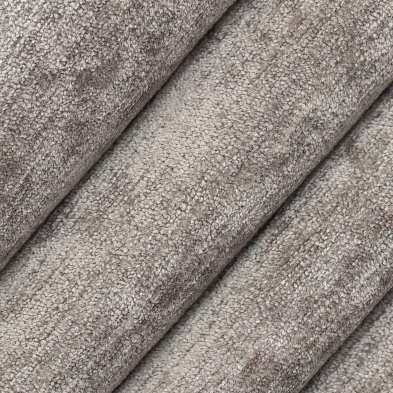 Grey Stain Resistant Performance Pet Friendly Velvet Upholstery Fabric by The Yard - SKU: Dani Mink